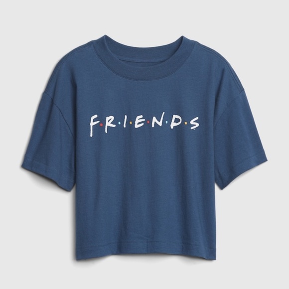 GAP Other - GAP Boxy Graphic Cropped Friends Blue T-Shirt